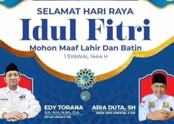 Edy Torana Ketum Relawan Erick Thohir: Minal Aidzin Wal Faidzin Mohon Maaf Lahir Batin