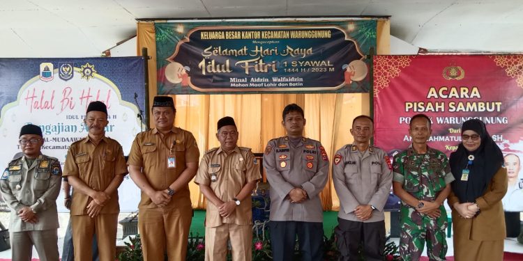 Pisah Sambut Kapolsek Warung Gunung